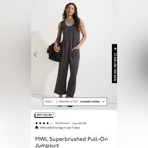 MWL Superbrushed Pull-on Jumpsuit
